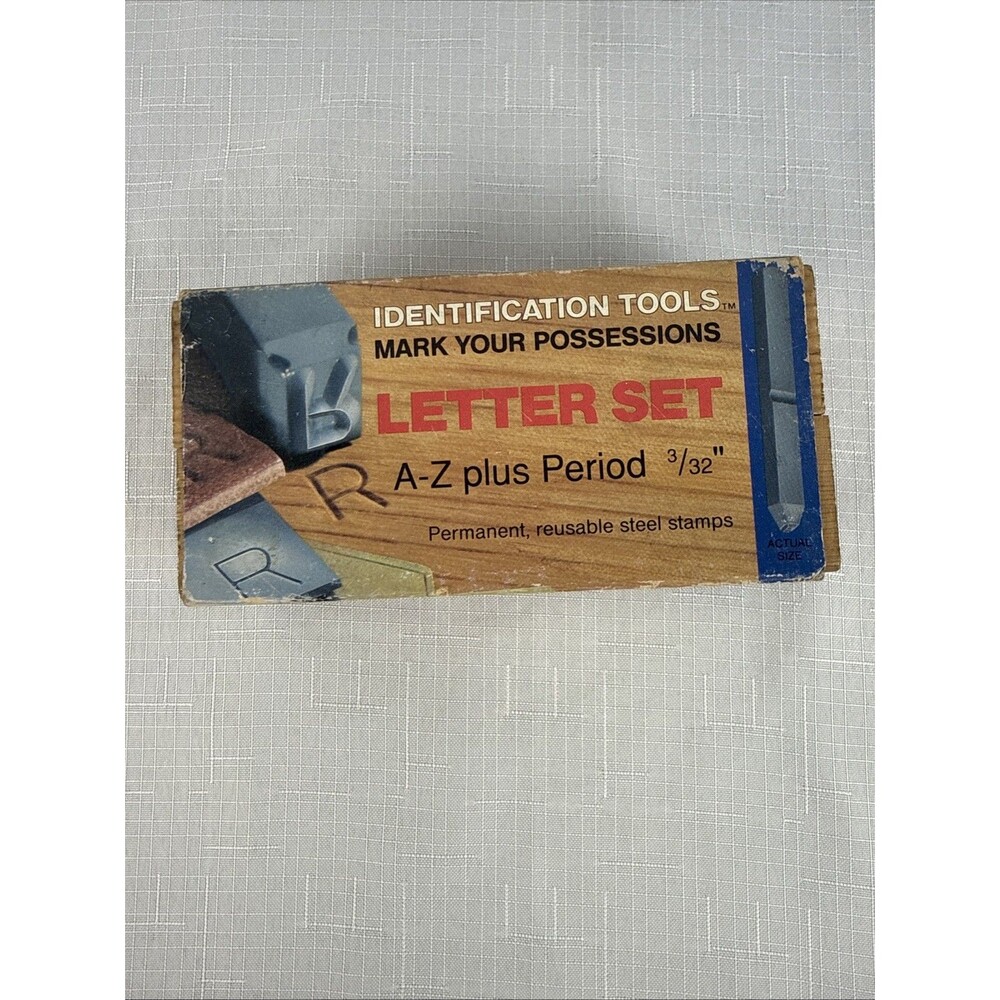 Identification Tools Letter Set A-z 3/32”